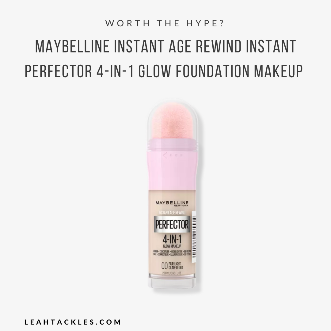 Maybelline Instant Age Rewind Instant Perfector 4-in-1 Glow Foundation  Makeup | Worth the Hype?